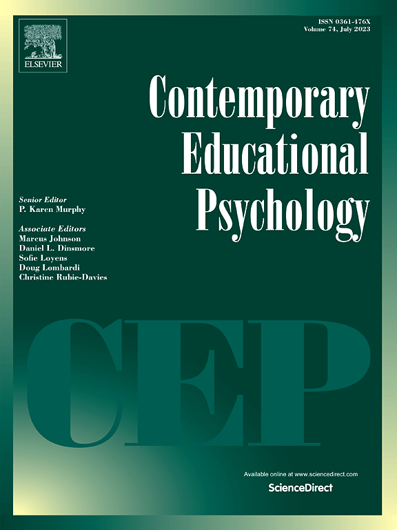 Go to journal home page - Contemporary Educational Psychology